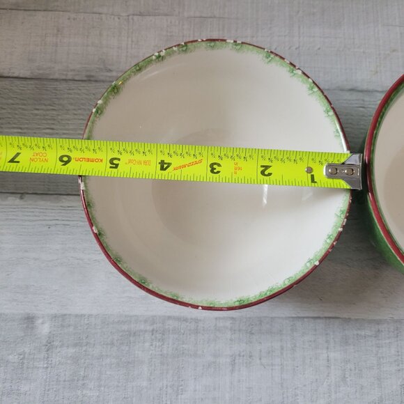 The Cellar Holiday Cabin Ceramic Bowls Set Of 2 - Picture 11 of 11